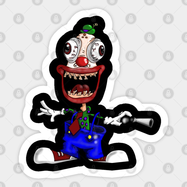 Clown'n around Sticker by rockinjoey